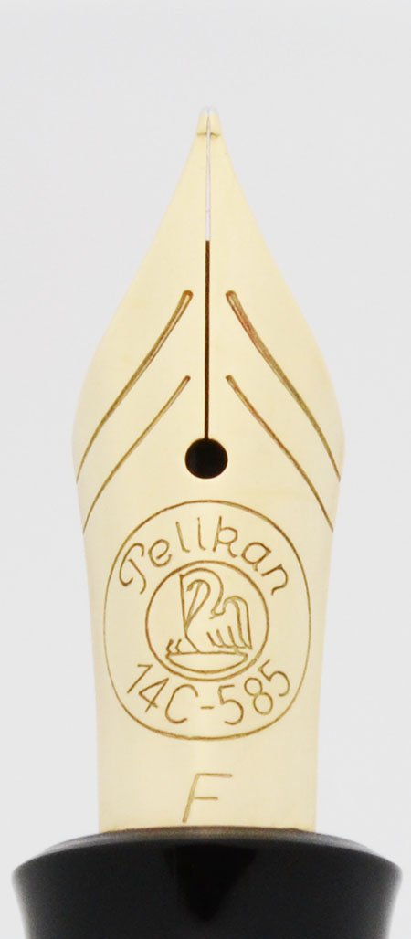 Pelikan M250 Fountain Pen - Old Style, Black, GP Trim, Fine 14k